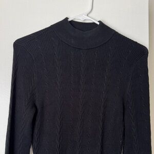 Abercrombie Black Mockneck Sweater Dress